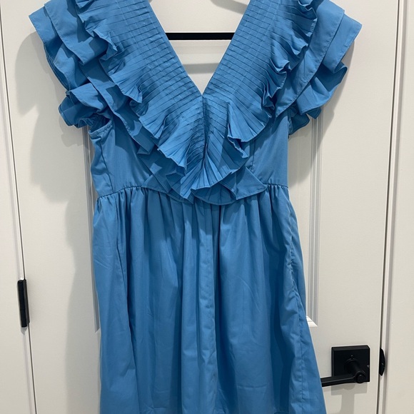 Entro Blue Ruffled Sundress - Picture 3 of 4
